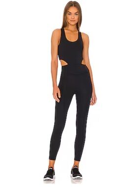 Free People Movement NWT Black Back it Up Onesie Size XS Womens